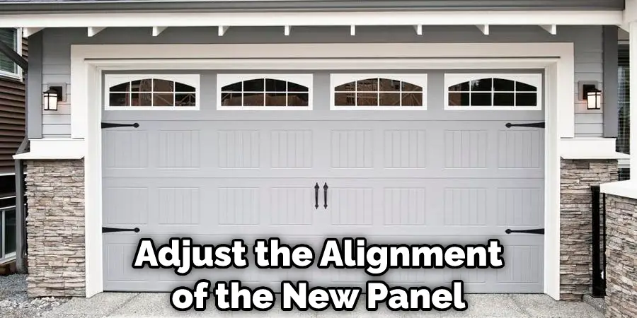 Adjust the Alignment of the New Panel