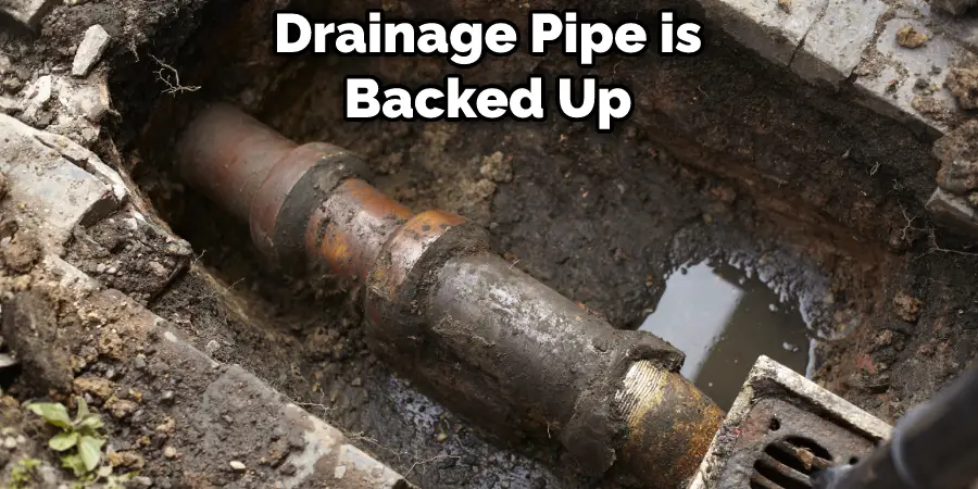 Drainage Pipe is Backed Up