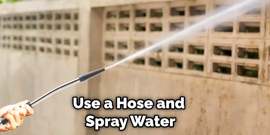 Use a Hose and Spray Water