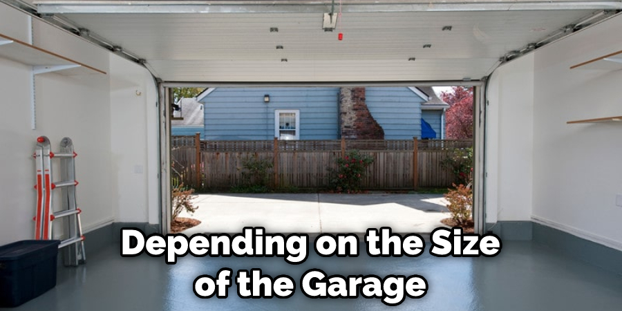 Depending on the Size of the Garage