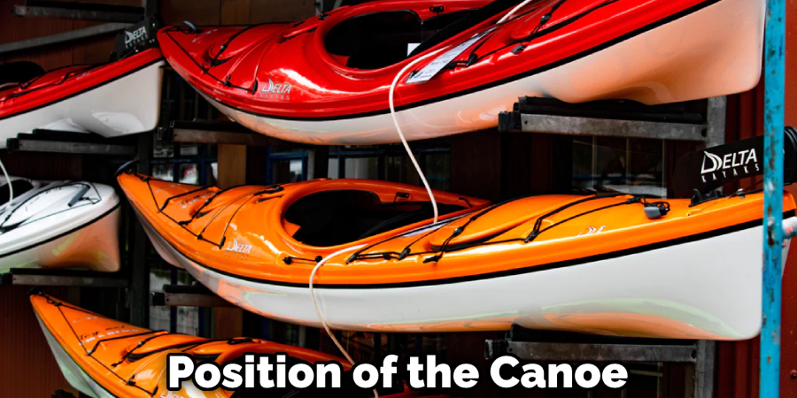 Position of the Canoe