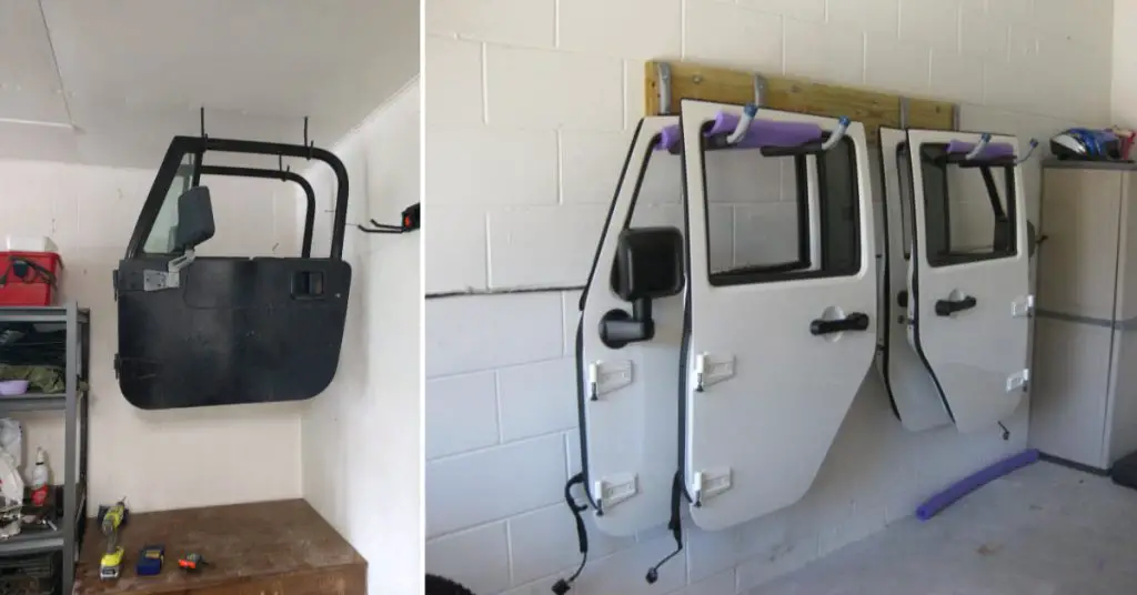 How to Hang Jeep Doors in Garage