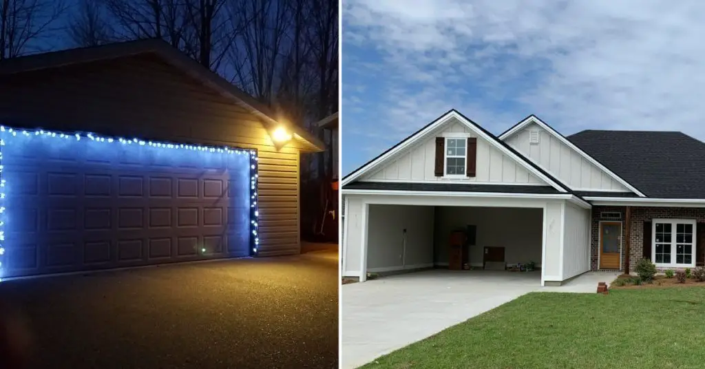 How to Hang Lights Around Garage Door