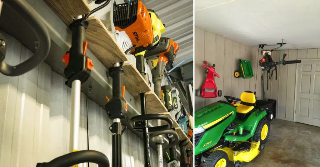 How to Hang Leaf Blower in Garage