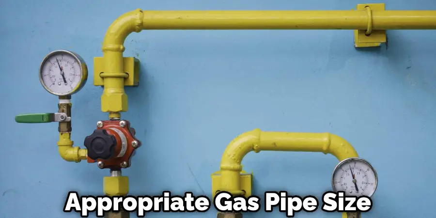 Appropriate Gas Pipe Size