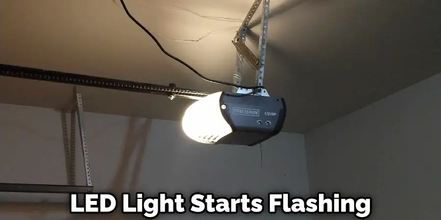 LED Light Starts Flashing