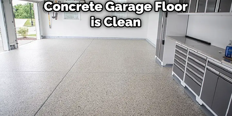 Concrete Garage Floor is Clean