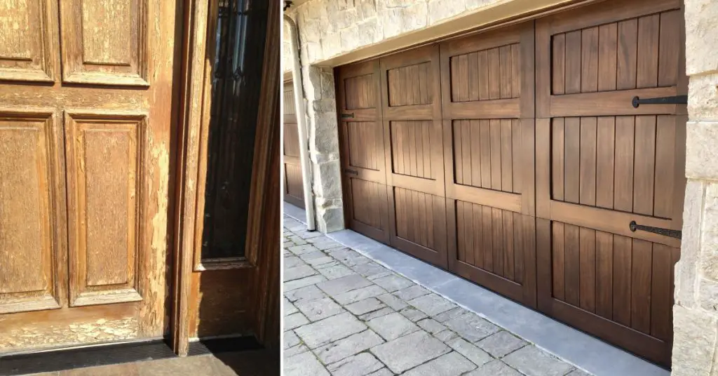 How to Refinish a Wood Garage Door