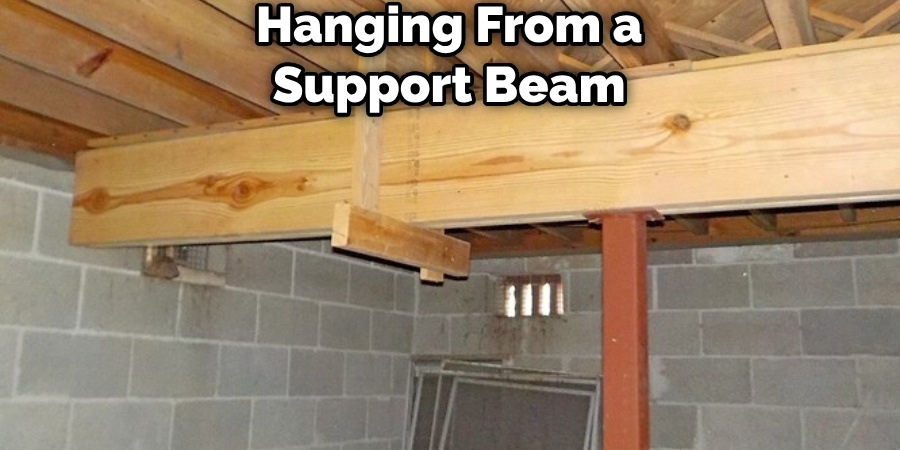 Hanging From a Support Beam