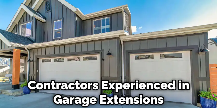 Contractors Experienced in Garage Extensions